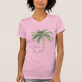 Chique gouden palmboom t-shirt