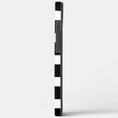 Chique gouden-polka stippen met zwarte & witte str Case-Mate iPhone case (Achterkant / Links)