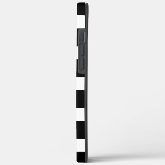 Chique gouden-polka stippen met zwarte & witte str Case-Mate iPhone case (Achterkant / Links)