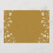 chique gouden QR-code bruiloft Kaart invoegen (Achterkant)