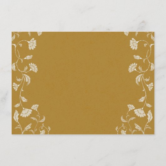  chique gouden QR-code bruiloft Kaart invoegen (Achterkant)