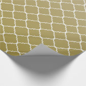 Chique gouden Quatrefoil Cadeaupapier (Hoek)