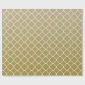 Chique gouden Quatrefoil Cadeaupapier (Vlak)