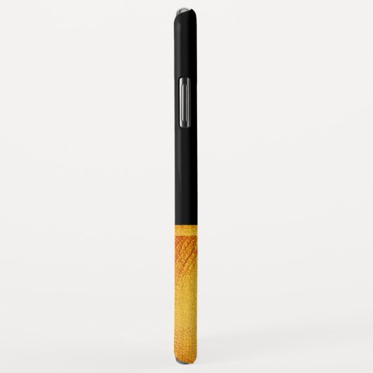 Chique gouden stippen, gouden lint op zwart Case-Mate iPhone case (Achterkant/rechts)