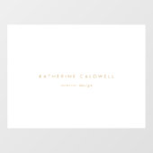 Chique gouden typografie bedrijfsdeur raamsticker (Vel)