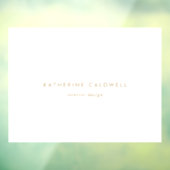 Chique gouden typografie bedrijfsdeur raamsticker (Vel 3)