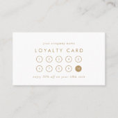 Chique gouden typografie zakelijke beloning 10 pun klantenkaartje (Voorkant)