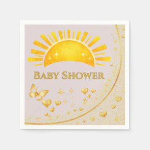 Chique Gouden Vlinder Baby Shower Feest Tafelservi Servet