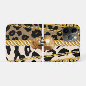 Chique Gouden Wilde Luxueuze stijlvolle Vrouwelijk Case-Mate iPhone Case (Achterkant (horizontaal))