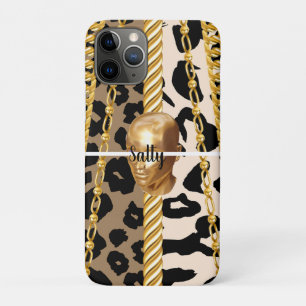 Chique Gouden Wilde Luxueuze stijlvolle Vrouwelijk Case-Mate iPhone Case