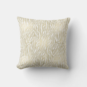 Chique gouden zebra print kussen