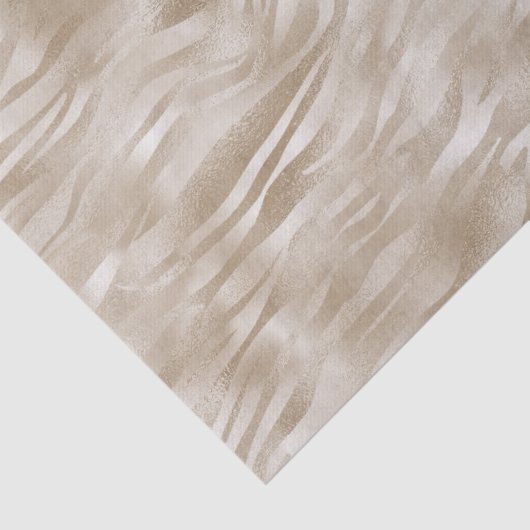 Chique gouden zebra print tissuepapier (Detail)