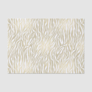Chique gouden zebra print tissuepapier