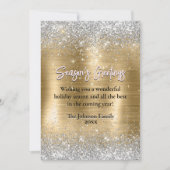 chique gouden zilveren glitter nieuwjaar kerst (Voorkant)