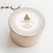 Chique Grandmillennial Kerstcadeau Sticker