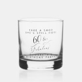 Chique Grappig 60e verjaardagsfeest Whisky Glas (Voorkant)