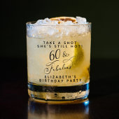 Chique Grappig 60e verjaardagsfeest Whisky Glas