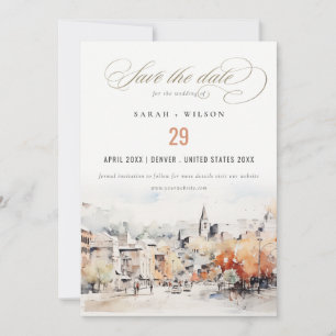 Chique Greenville South Carolina Landschap Bruilof Save The Date