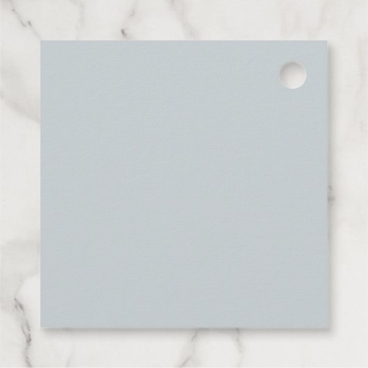 Chique grijs blauw anemoon bloem dank u bruiloft bedankjes labels (Achterkant)