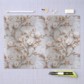 Chique grijs blush Rozen bruiloft Tissuepapier (Craft)