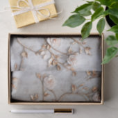 Chique grijs blush Rozen bruiloft Tissuepapier (Geschenk)