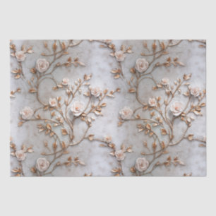 Chique grijs blush Rozen bruiloft Tissuepapier