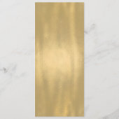 Chique grijs en goud bruiloft Menu (Achterkant)