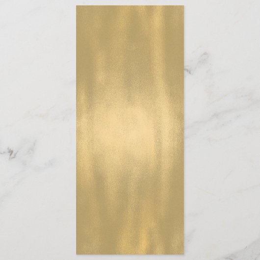 Chique grijs en goud bruiloft Menu (Achterkant)