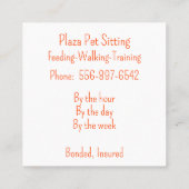 Chique grijs Leopard Print Visitekaartje (Achterkant)