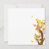 Chique grillige bomen 90ste verjaardagsfeest kaart (Achterkant)