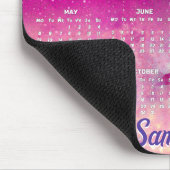 Chique grillige roze fuchsia ombre glitter 2025 muismat (Hoek)