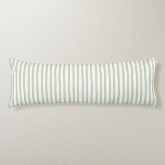 Chique groen blauw wit strepen lichaamskussen (Voorkant)