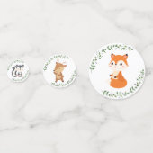 Chique groen bosdieren Baby shower feest Confetti (Voorkanten)