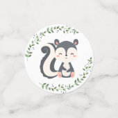 Chique groen bosdieren Baby shower feest Confetti (Kleine voorkant)