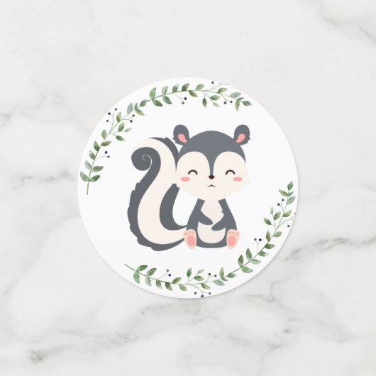 Chique groen bosdieren Baby shower feest Confetti (Kleine voorkant)