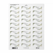 Chique groen Eucalyptus Pompoen Thanksgiving Etiket (Full Sheet)