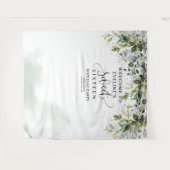 Chique groen gebladerte eucalyptus 16e verjaardag wandkleed (Voorkant (horizontaal))