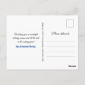 Chique groen goud glitter druppels kerst nieuwjaar briefkaart (Achterkant)