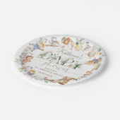 Chique groen kinderkamer rijm Baby shower neutraal Papieren Bordje (Gekanteld)