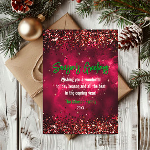 Chique groen rood marmer kunst Kerstmis nieuwjaar