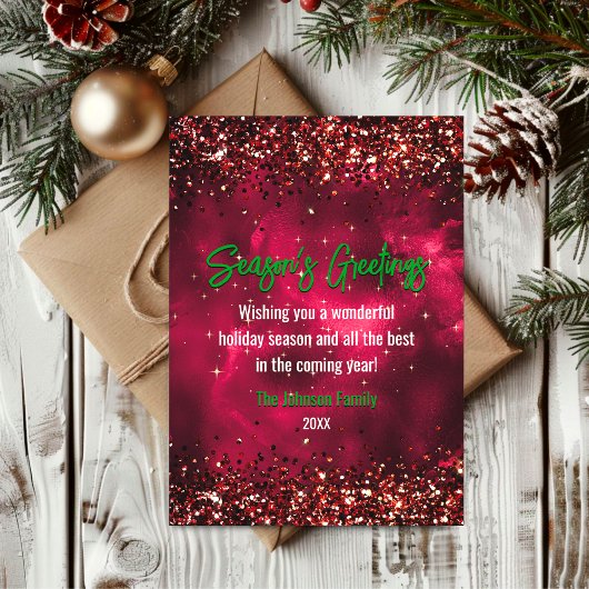 Chique groen rood marmer kunst Kerstmis nieuwjaar