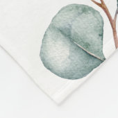 Chique groen slapen olifant Maandelijkse mijlpaal Fleece Deken (Hoek)