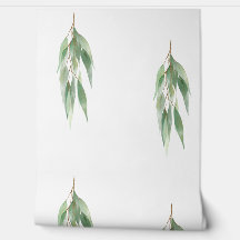 Chique groen wit natuurlijke eucalyptusbladeren