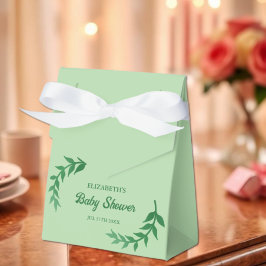 Chique Groene Baby Shower Bedankdoosjes