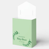 Chique Groene Baby Shower Bedankdoosjes (Geopend)
