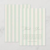 Chique groene en ivoor gestreepte baby shower 