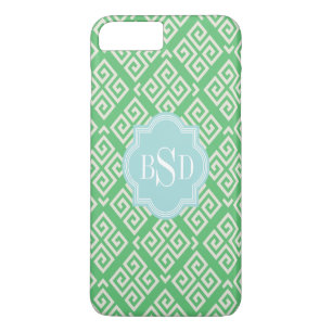 Chique groene Griekse sleutel geometrische patrone Case-Mate iPhone Case