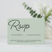 Chique groene moderne RSVP gereserveerde stoel voo (Staand voorkant)