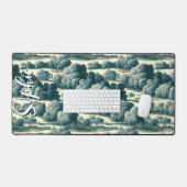  chique groene teile boom patroonnaam bureaumat (Keyboard & Muis)