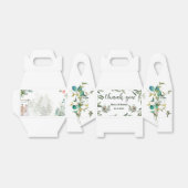 Chique groene Waterverf bruiloft gunst box Bedankdoosjes (Uitgevouwen)